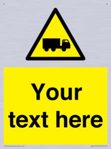 Custom Lorry Hazard Sign